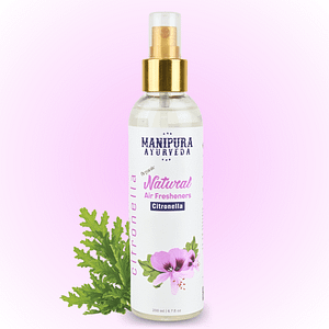 Manipura Ayurveda Pure Organic Air Freshener Spray - Citronella