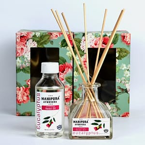MANIPURA AYURVEDA Aromatherapy Eucalyptus Reed Oil & diffuser gift set
